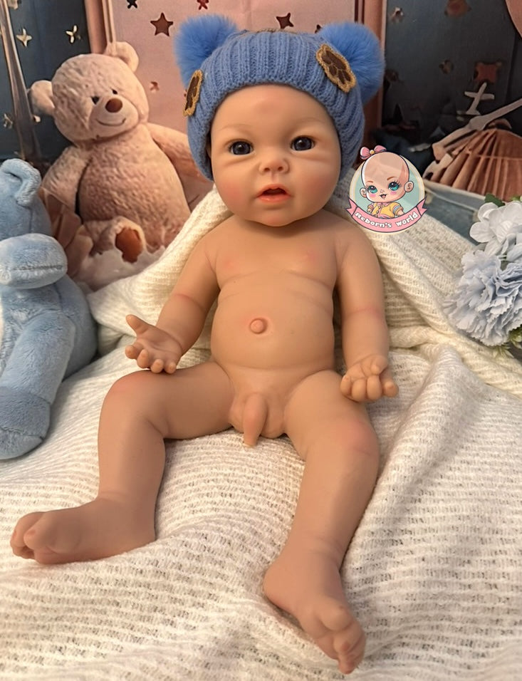 Muñeco Reborn Silicona Leslie Niño 47cm / 2,8kg