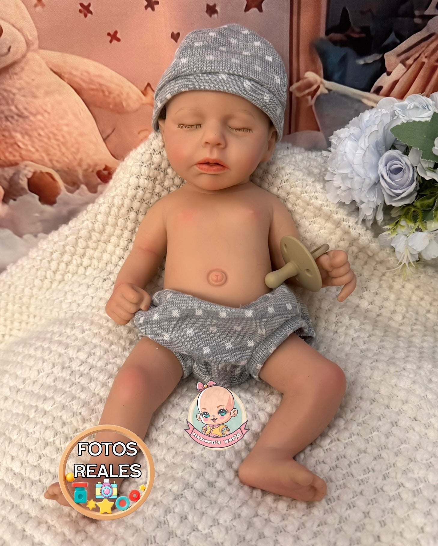 Muñeco Reborn Silicona Leni Niño 37cm / 1,6kg