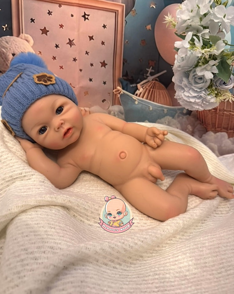 Muñeco Reborn Silicona Leslie Niño 47cm / 2,8kg