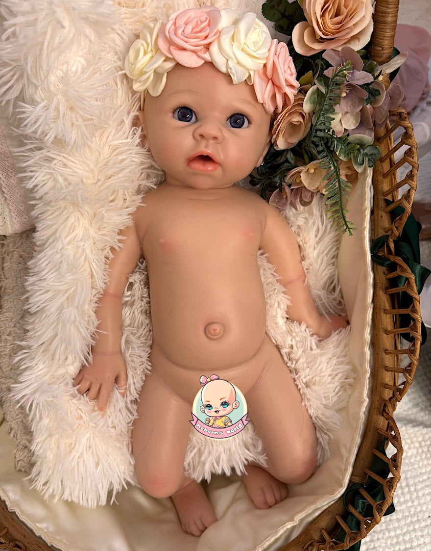 Muñeca Reborn Silicona Milú Niña 52cm / 4kg