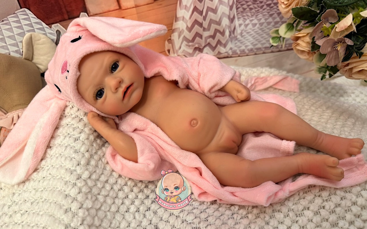 Muñeca Reborn Silicona Ariel Niña Hiperrealista 33cm / 1,2 kg