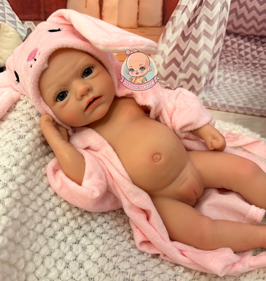 Muñeca Reborn Silicona Ariel Niña Hiperrealista 33cm / 1,2 kg