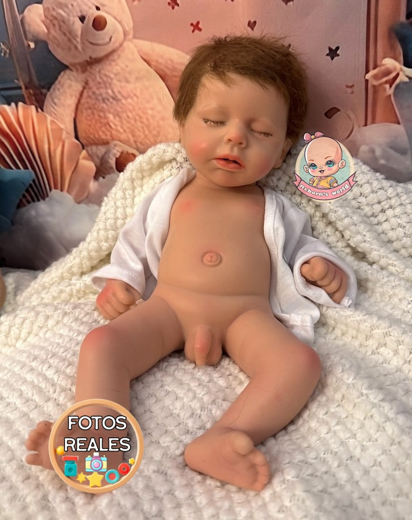 Muñeco Reborn Silicona Leni Niño 37cm / 1,6kg