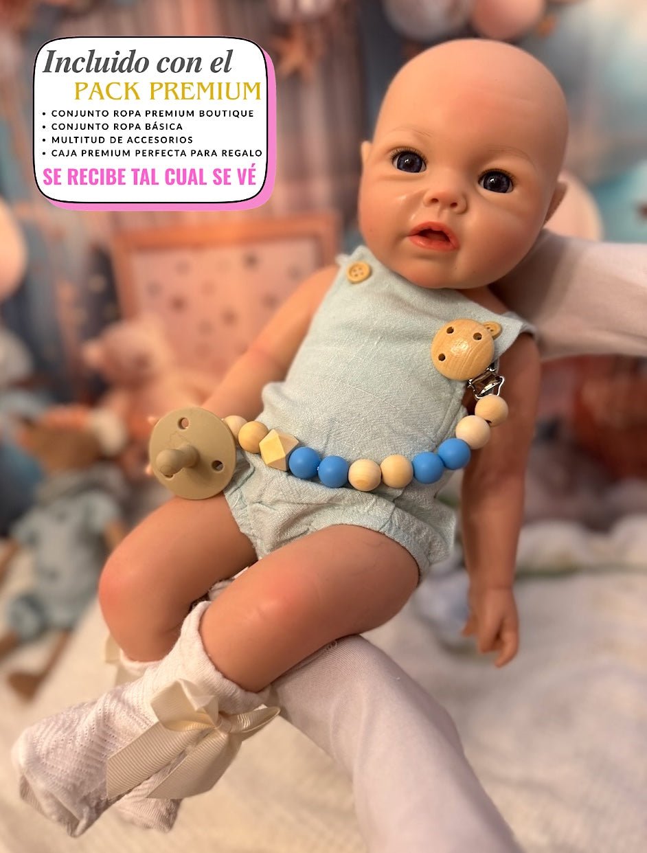 Muñeco Reborn Silicona Leslie Niño 47cm / 2,8kg