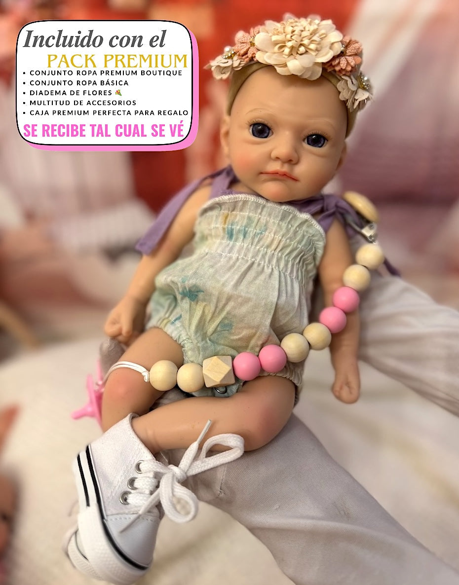 Muñeca Reborn Silicona Ariel Niña Hiperrealista 33cm / 1,2 kg