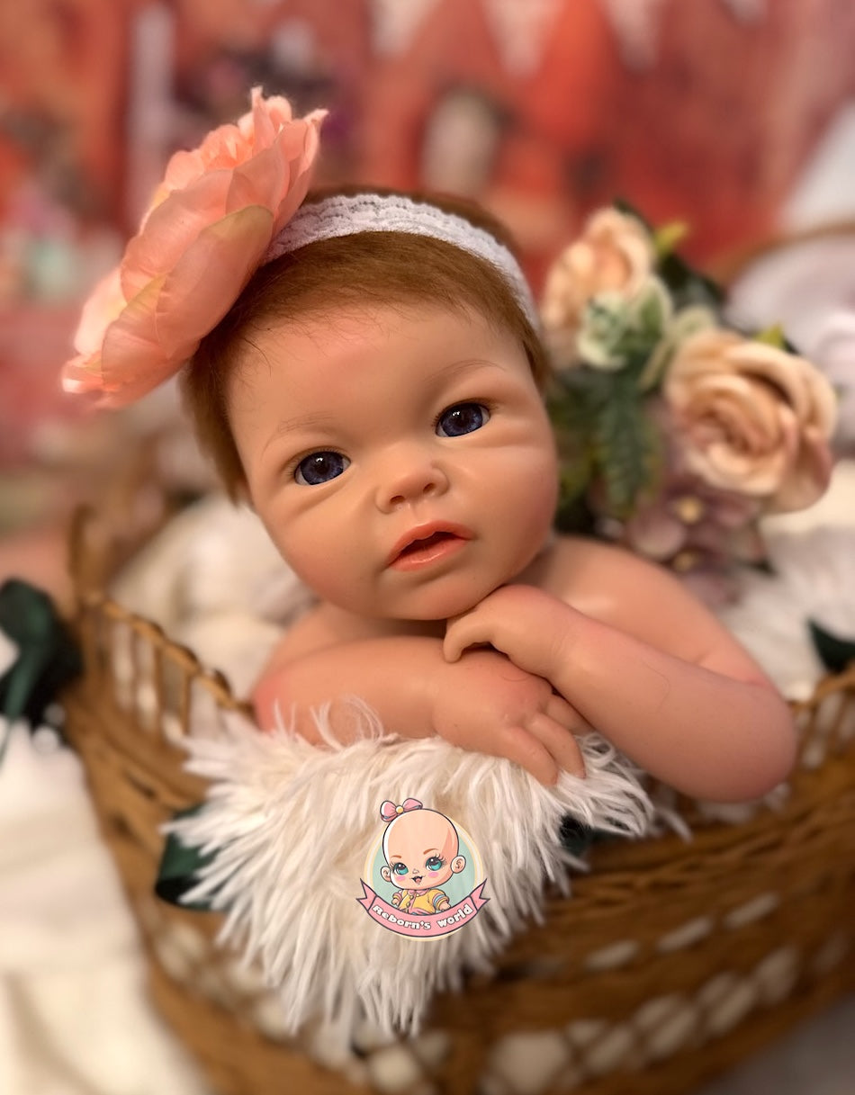 Muñeca Reborn Silicona Pelo Leslie Niña 47cm / 2,8kg
