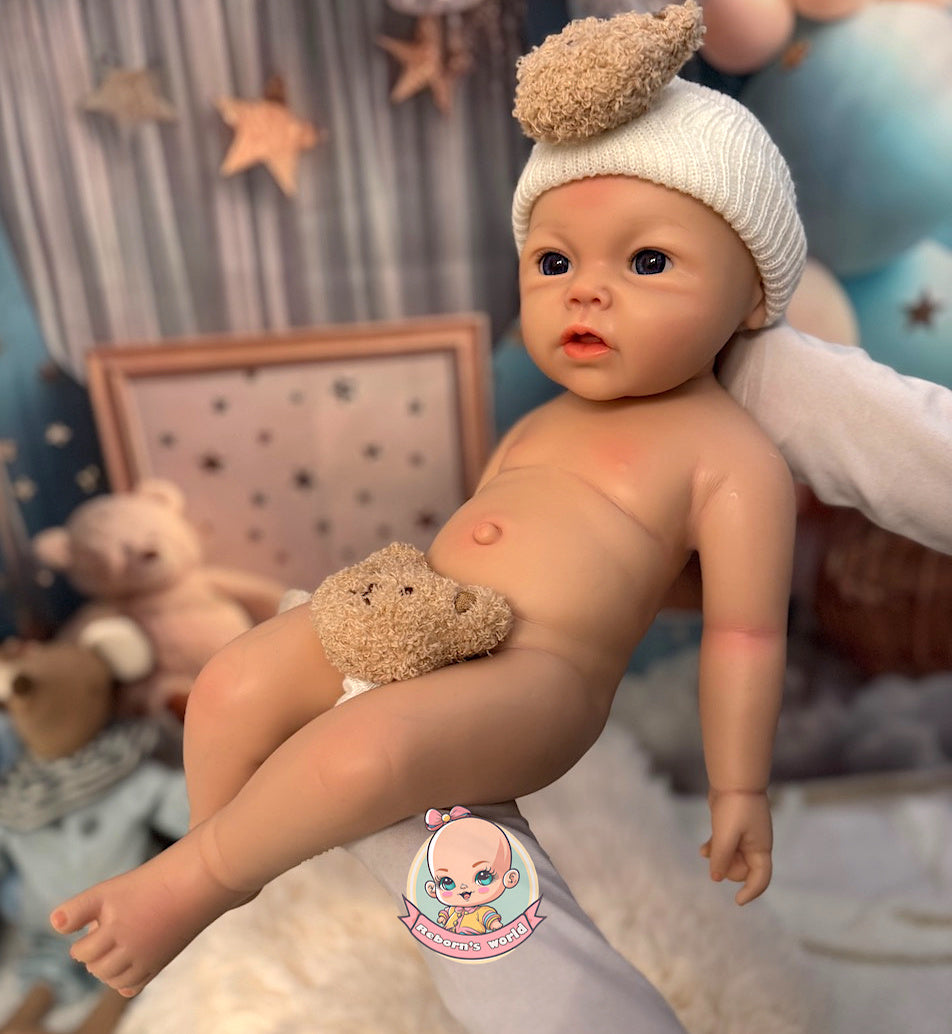 Muñeco Reborn Silicona Leslie Niño 47cm / 2,8kg