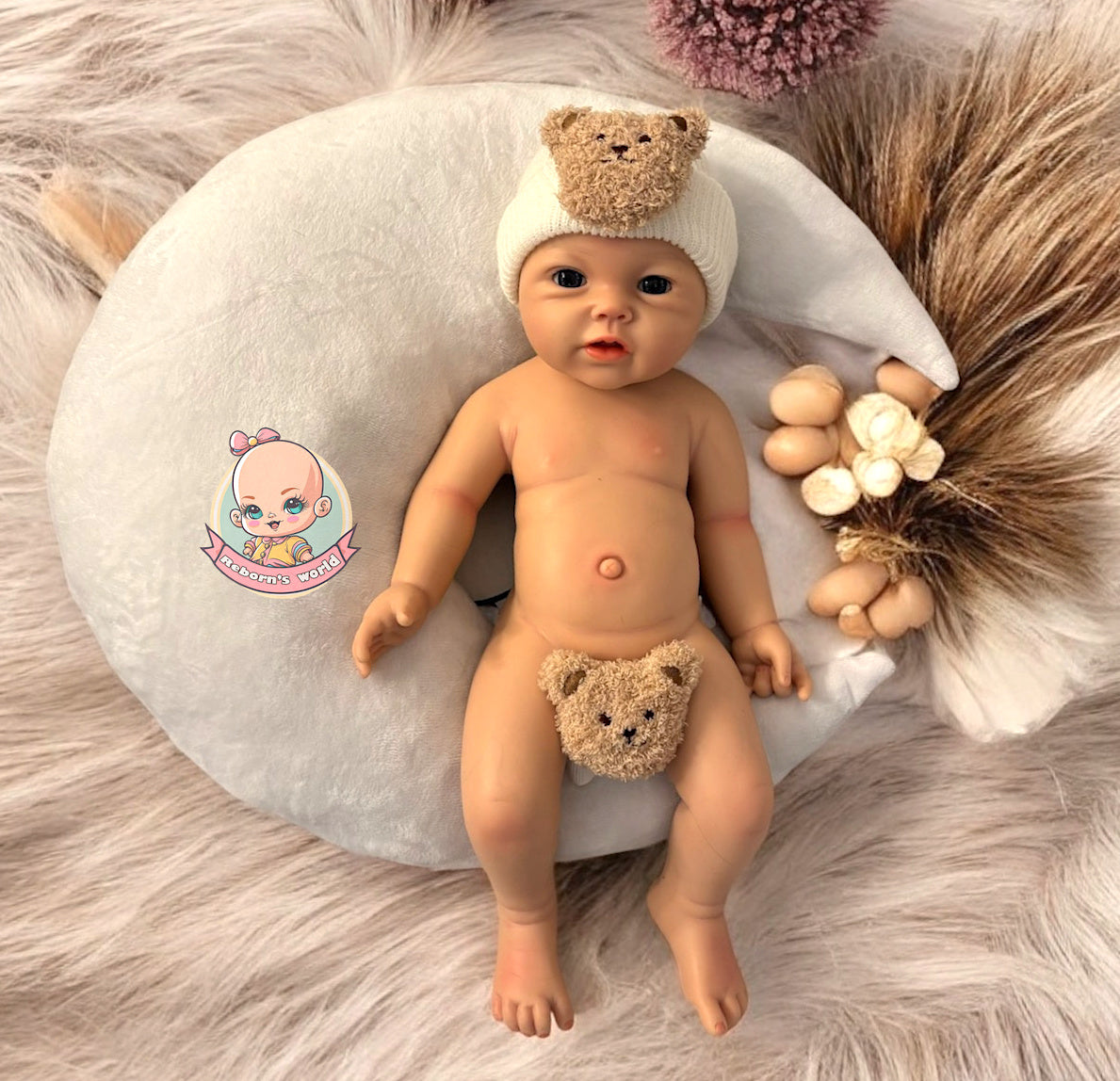 Muñeco Reborn Silicona Leslie Niño 47cm / 2,8kg