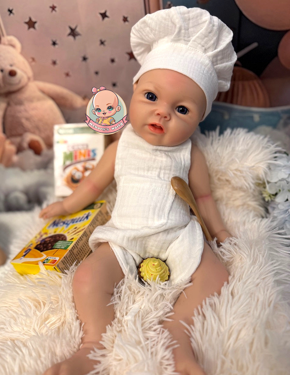 Muñeco Reborn Silicona Leslie Niño 47cm / 2,8kg