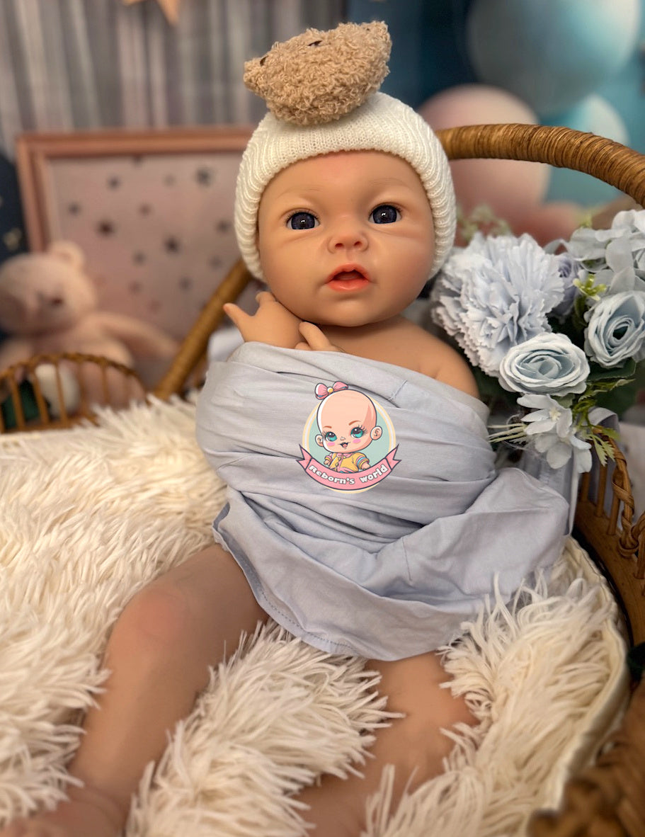 Muñeco Reborn Silicona Leslie Niño 47cm / 2,8kg