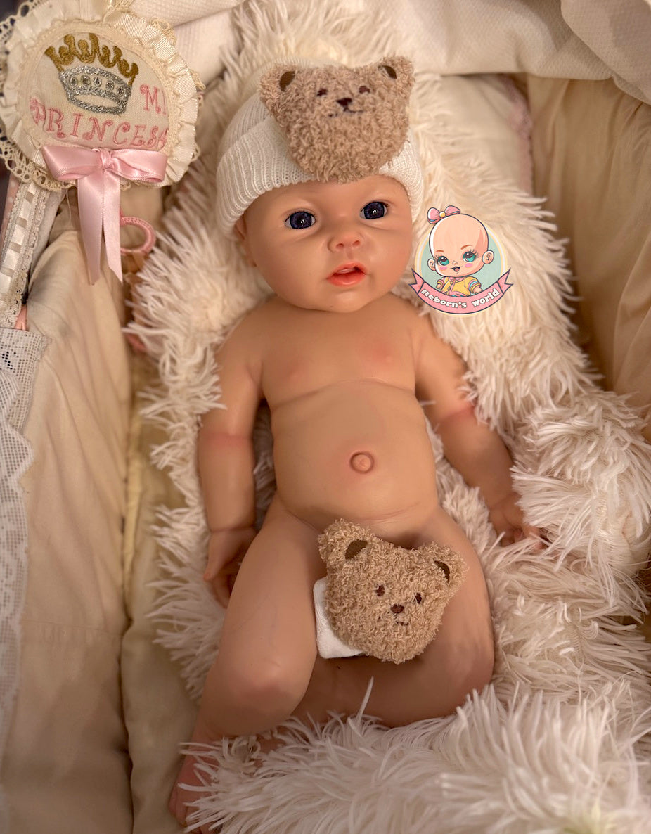 Muñeco Reborn Silicona Leslie Niño 47cm / 2,8kg