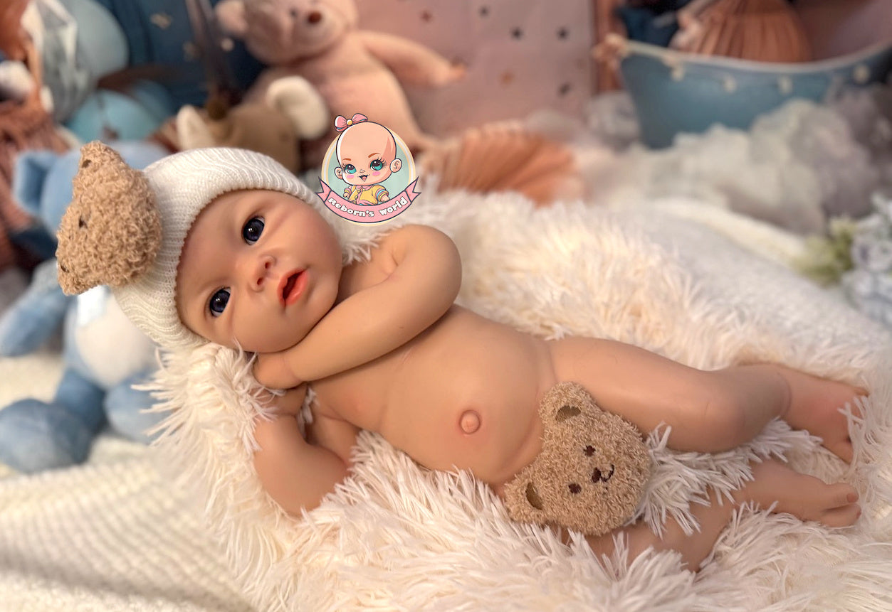 Muñeco Reborn Silicona Leslie Niño 47cm / 2,8kg