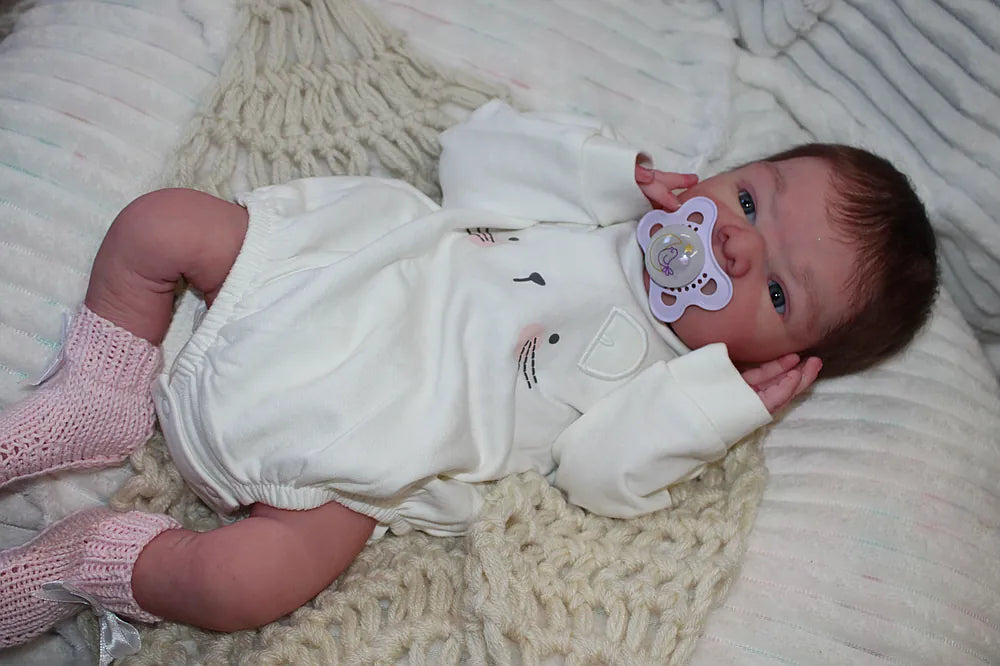 Muñeca Reborn Ana Niña 48 cm / 2,860 kg + Pack Premium