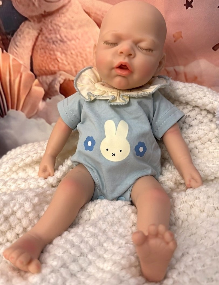 Leo Niño Muñeco Reborn Silicona 33cm/1,2kg + Pack Premium 