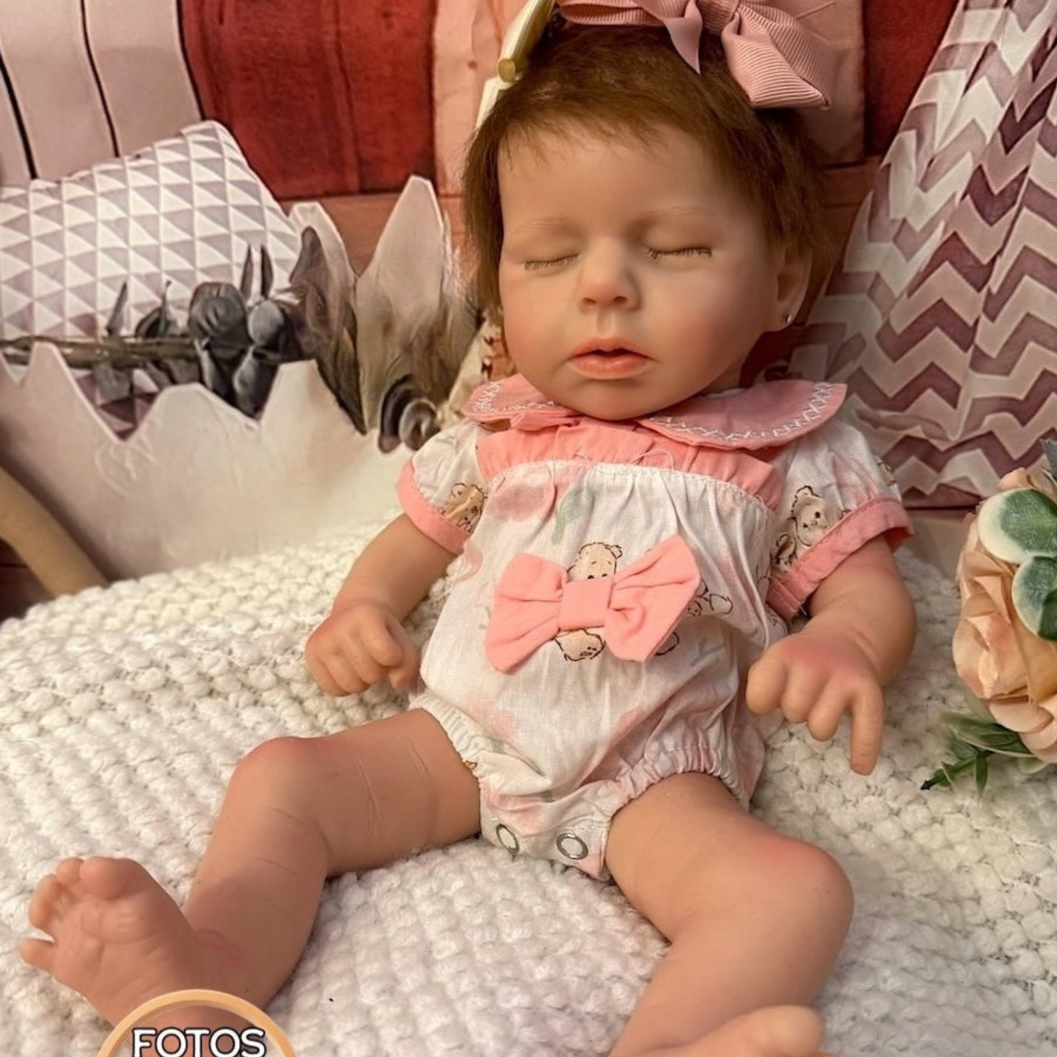 Muñeca Reborn Silicona Pelo Alma Niña 37cm / 1.6kg