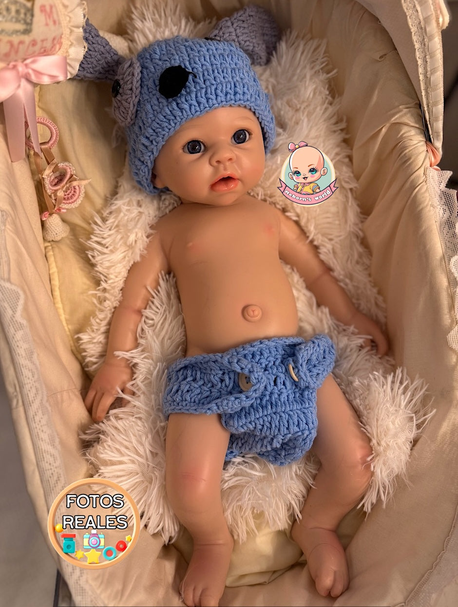 Muñeco Reborn Silicona Milú Niño 52cm / 4kg
