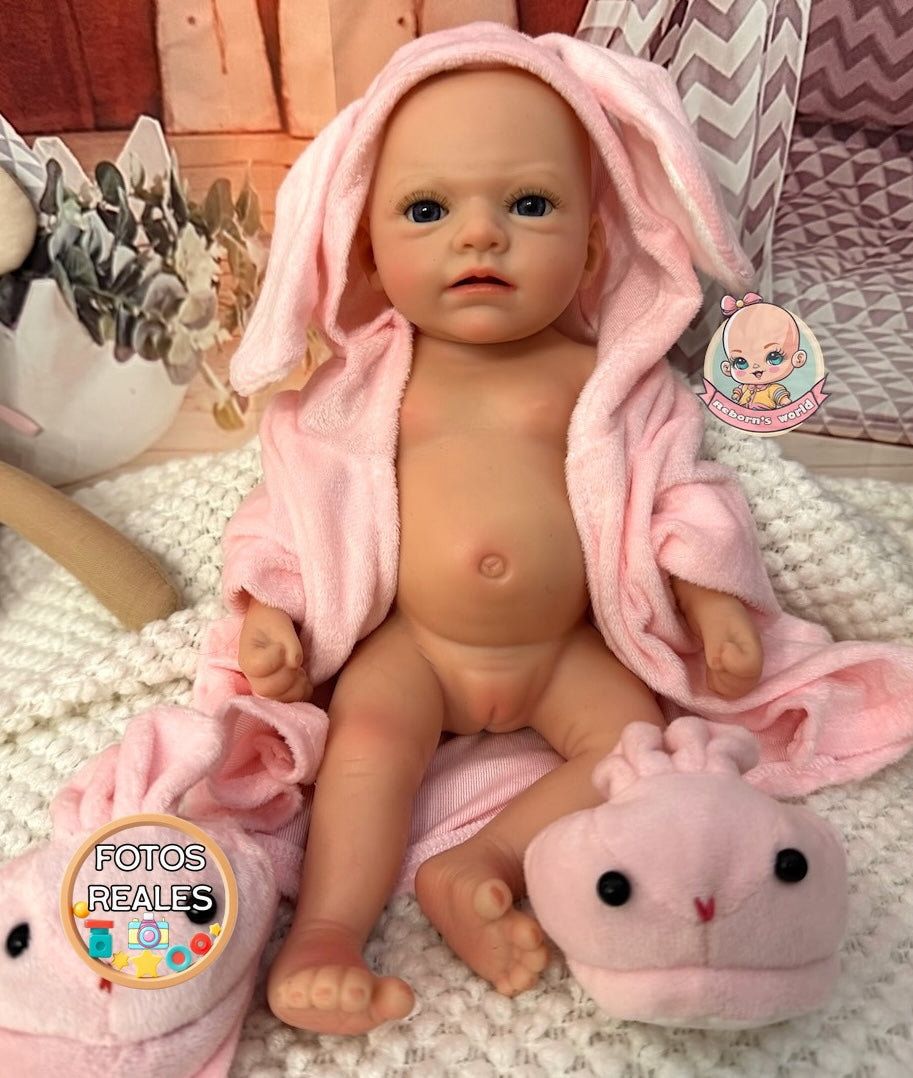 Muñeca Reborn Silicona Ariel Niña Hiperrealista 33cm / 1,2 kg
