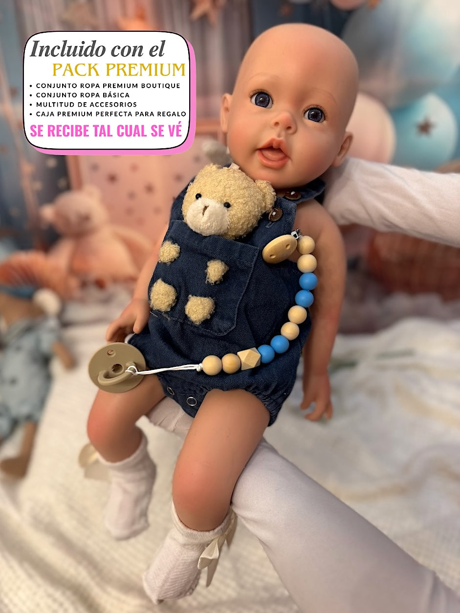 Muñeco Reborn Silicona Martín Niño 52cm / 3,6kg