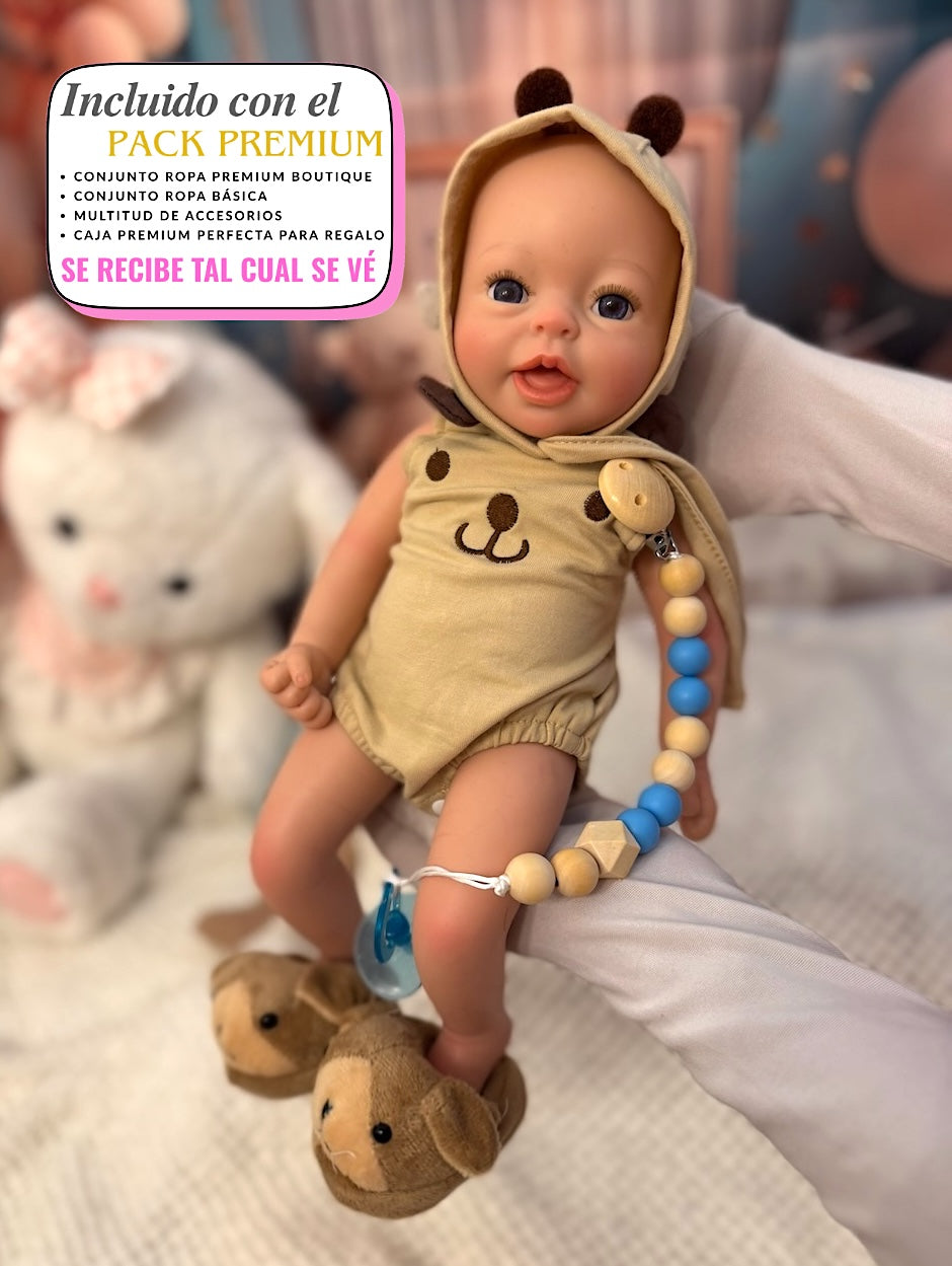 Muñeco Reborn Silicona Buba Niño 36cm / 1,6kg