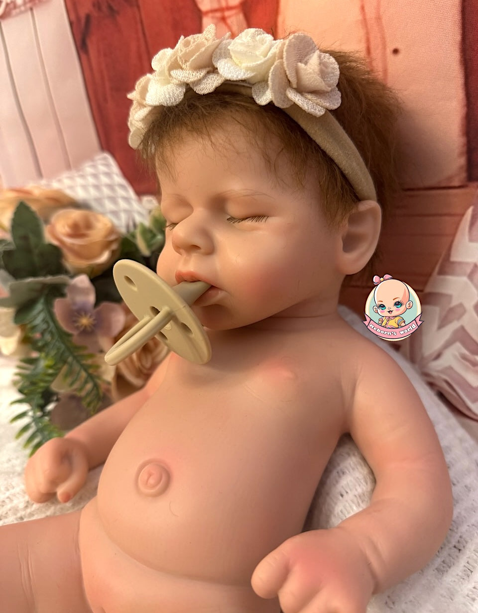 Muñeca Reborn Silicona Pelo Alma Niña 37cm / 1,6kg