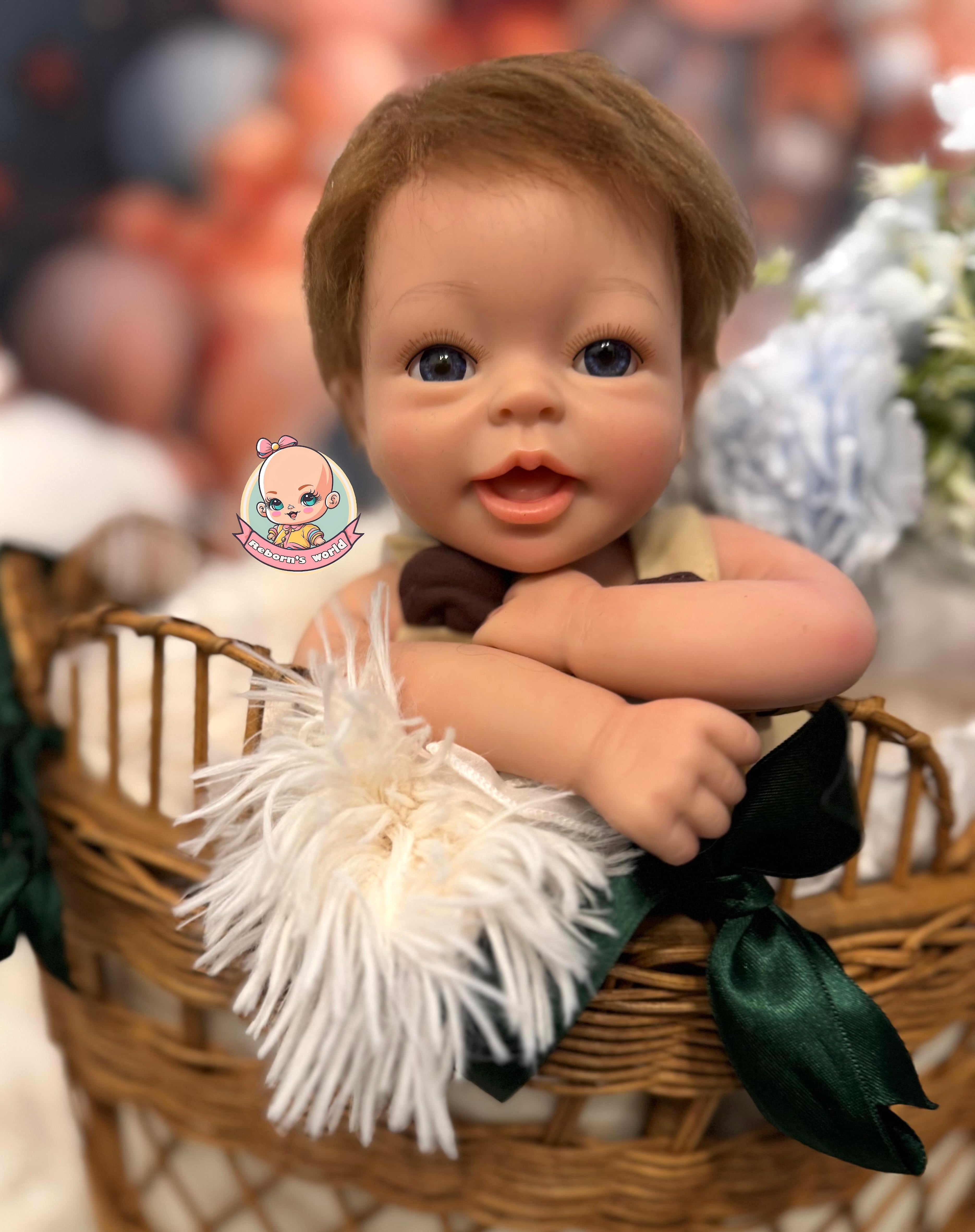 Muñeco Reborn Silicona Pelo Buba Niño 36cm / 1,6kg