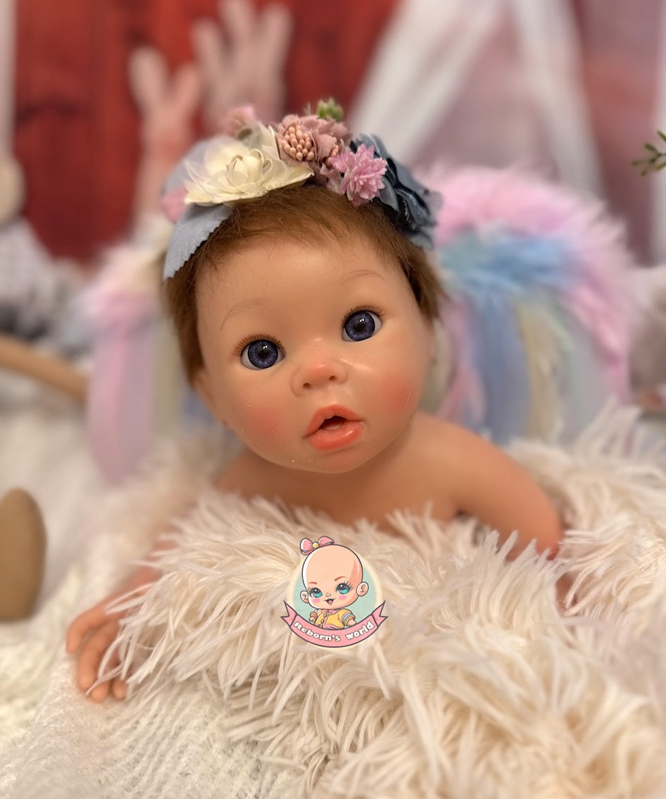 Muñeca Reborn Silicona Pelo Andy Niña 40cm / 1,7kg