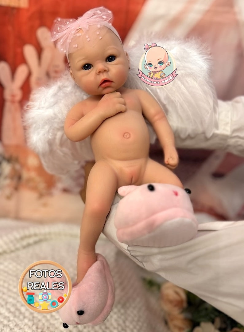 Muñeca Reborn Silicona Maya Niña 33cm / 1,2 kg