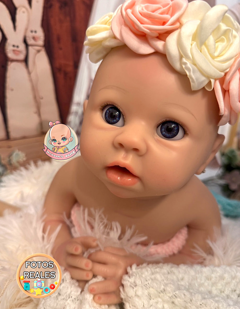 Muñeca Reborn Silicona Milú Niña 52cm / 4kg