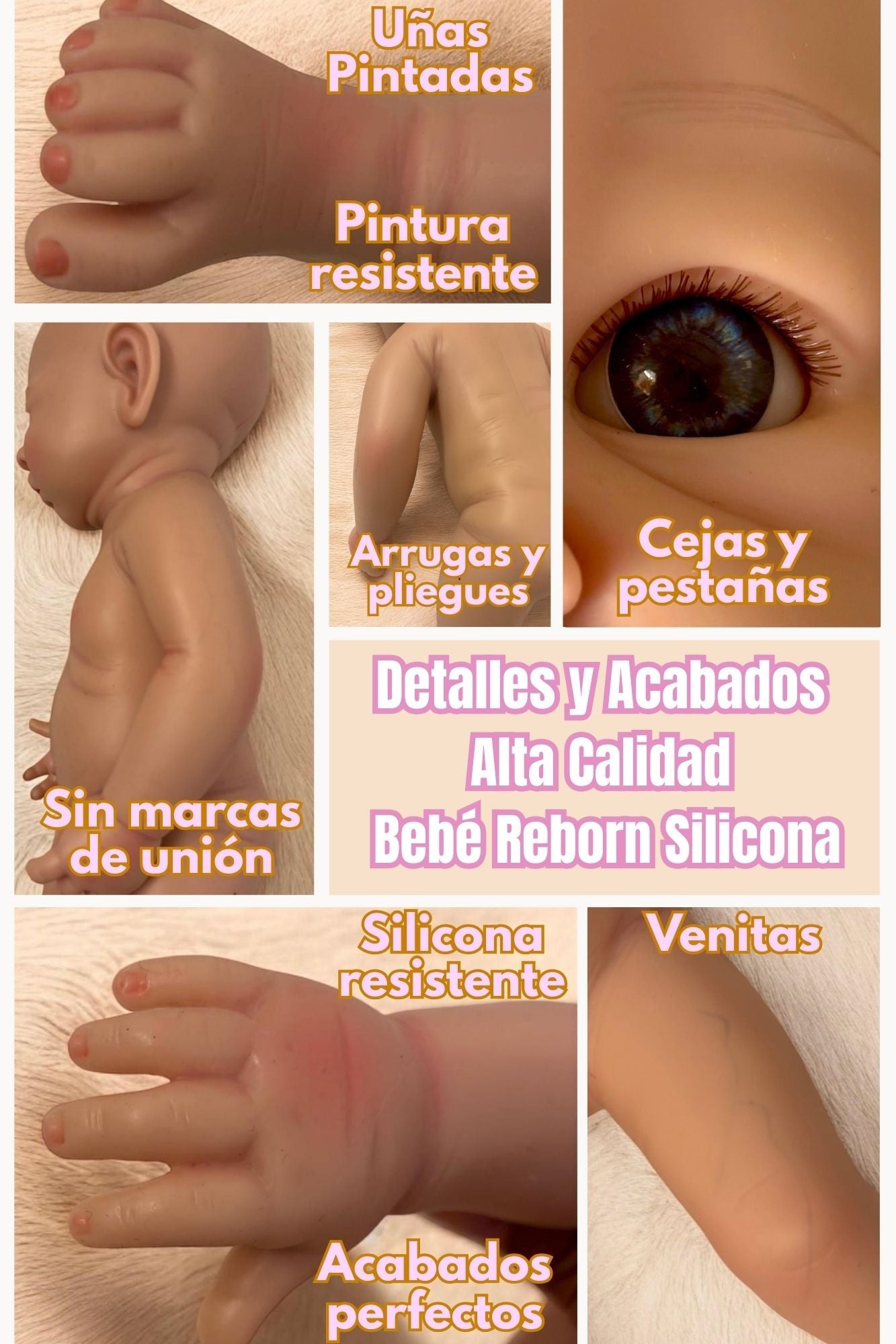 Muñeca Reborn Silicona Ariel Niña Hiperrealista 33cm / 1,2 kg