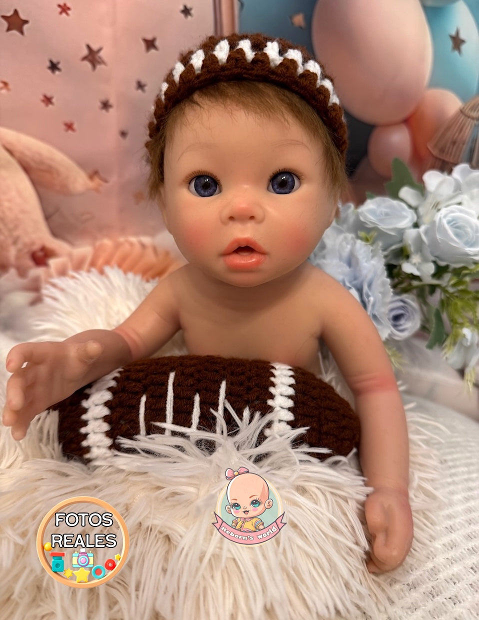 Muñeco Reborn Silicona Pelo Andy Niño 40cm / 1,7kg